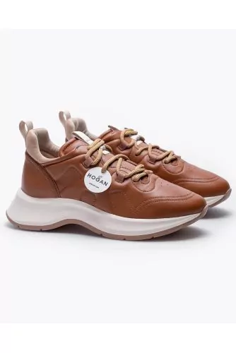 Speedy Run - Nappa leather sneakers with quilted H logo