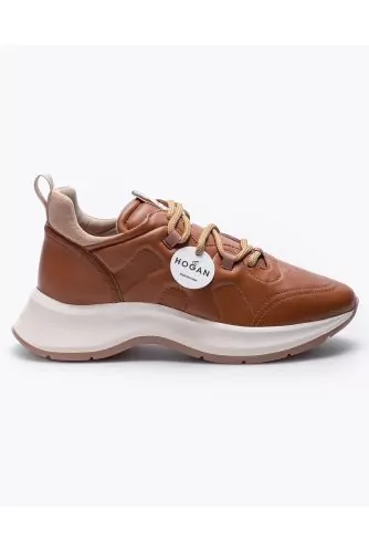 Speedy Run - Nappa leather sneakers with quilted H logo