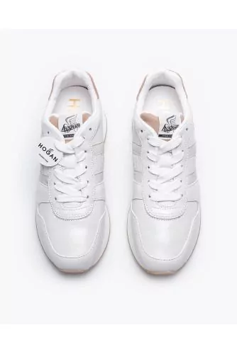 H86 Run - Nappa leather sneakers with H logo in contrast