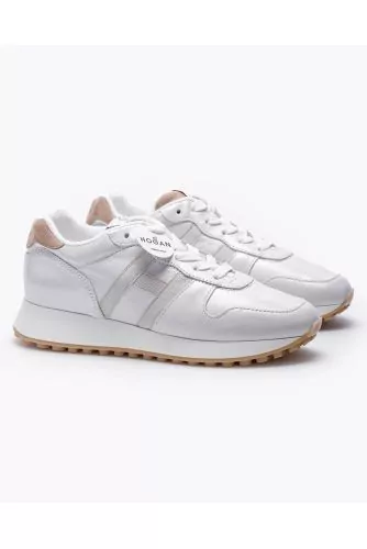 H86 Run - Nappa leather sneakers with H logo in contrast