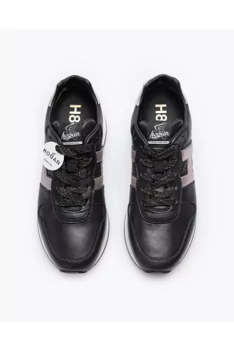 H86 Run - Baskets en cuir avec H en contraste 40