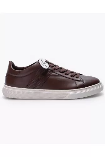 H365 - Patina leather sneakers with iconic H 30