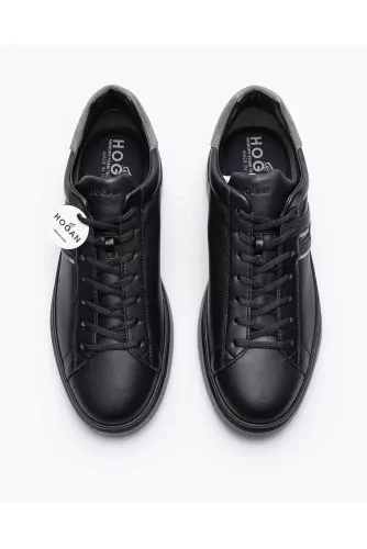 Essentiel - Nappa leather sneakers and split leather with stylized H
