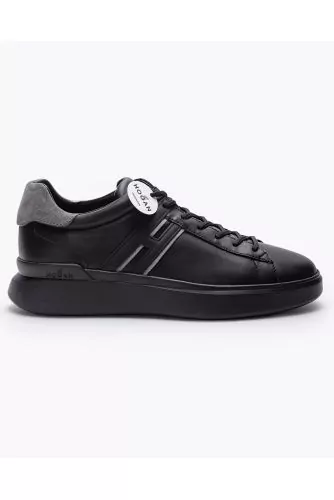 Essentiel - Nappa leather sneakers and split leather with stylized H