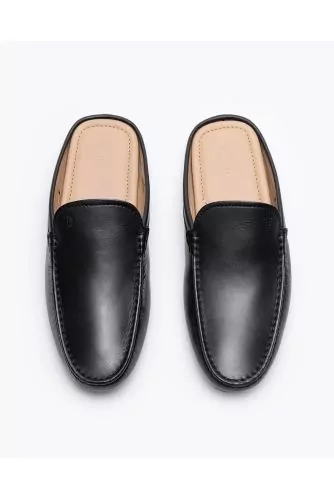 Gommino - Leather mules with smooth upper