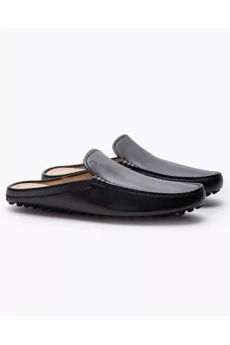 Gommino - Leather mules with smooth upper