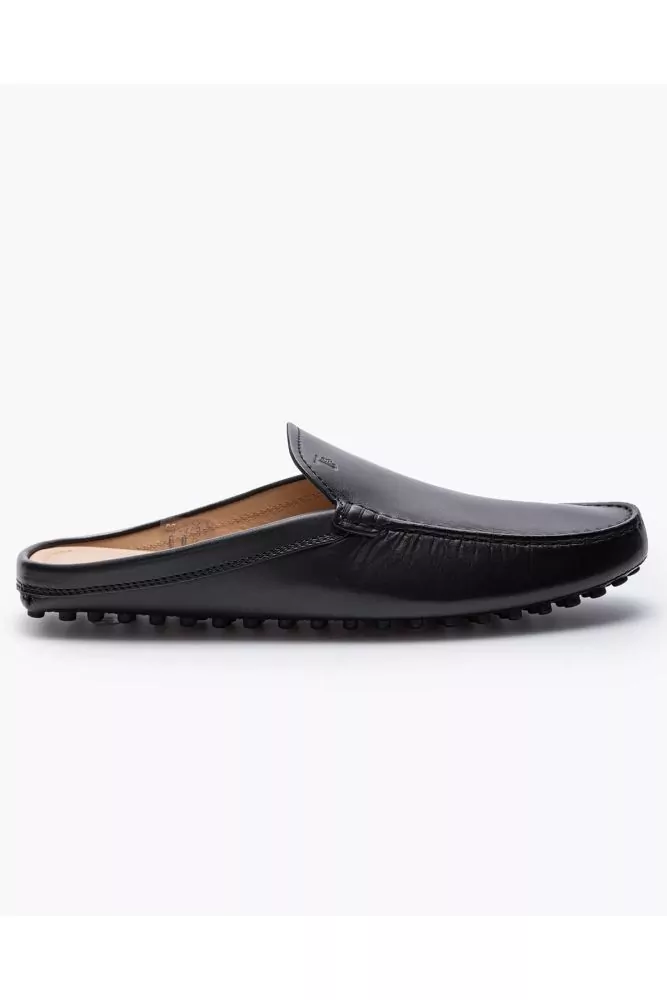 Gommino - Leather mules with smooth upper