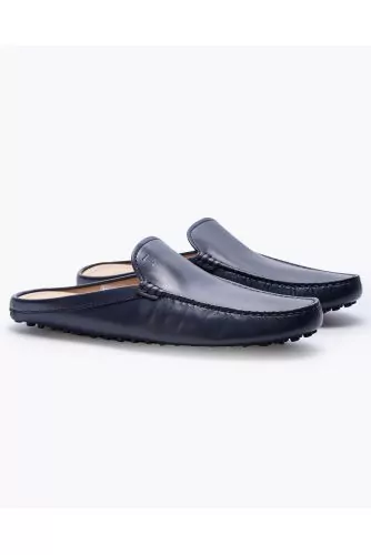 Gommino - Leather mules with smooth upper