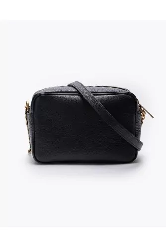 Camera Bag - Grained leather shoulder bag with H logo