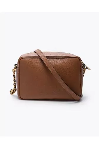 Camera Bag - Grained leather shoulder bag with H logo