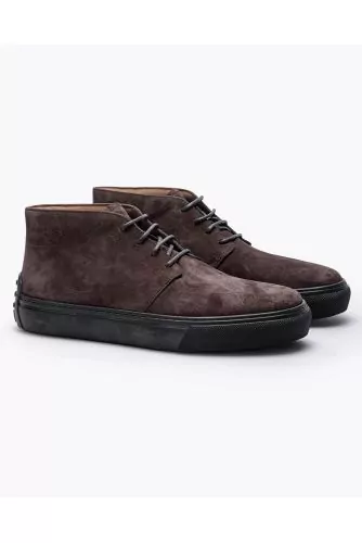 Polako - Split leather derby boots with shoelaces 30