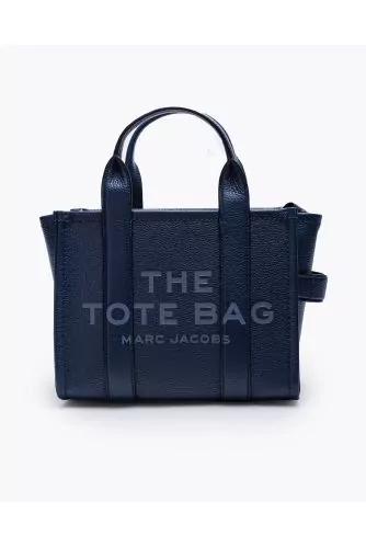 Sac Marc Jacobs "The Leather Tote mini" bleu