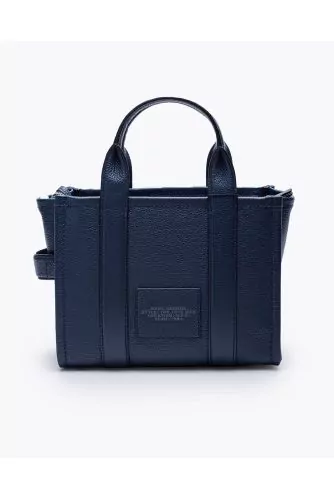 Sac Marc Jacobs "The Leather Tote mini" bleu