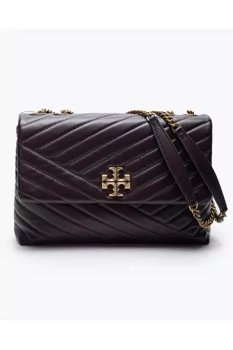 Kira - Quilted leather bag with chain