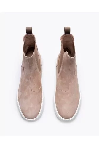 Rebel - Split leather boots with elastics 45