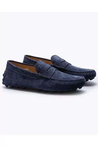 Macro Gommino - Split leather loafers with large studded sole