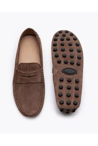 Macro Gommino - Split leather loafers with large studded sole