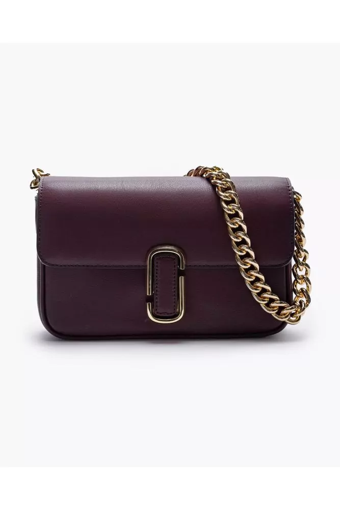 Marc Jacobs - J Shoulder Bag - Bordeaux bag with logo flap and adjustable  shoulder strap, for women