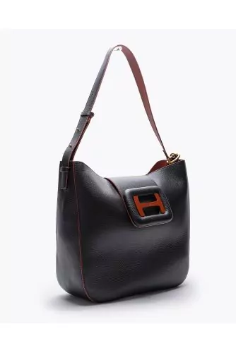 Hobo - Soft grained calf bag with H logo