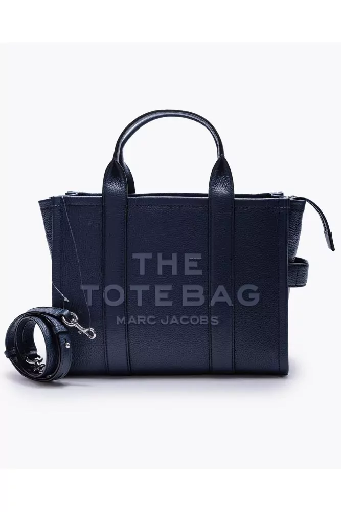 Marc Jacobs - The Leather Tote Small - Blue grained leather