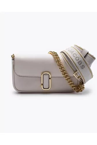 The Mini J Shoulder Bag - Leather bag with flap and shoulder strap