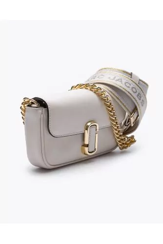 The Mini J Shoulder Bag - Leather bag with flap and shoulder strap