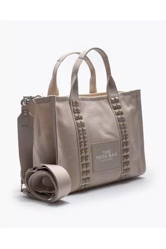 The Small Tote Bag - Sac en toile avec clous style vintage