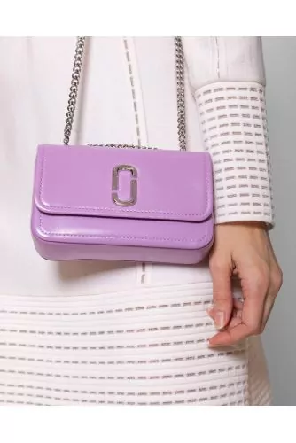 Mini Glam Shot - Leather bag with flap