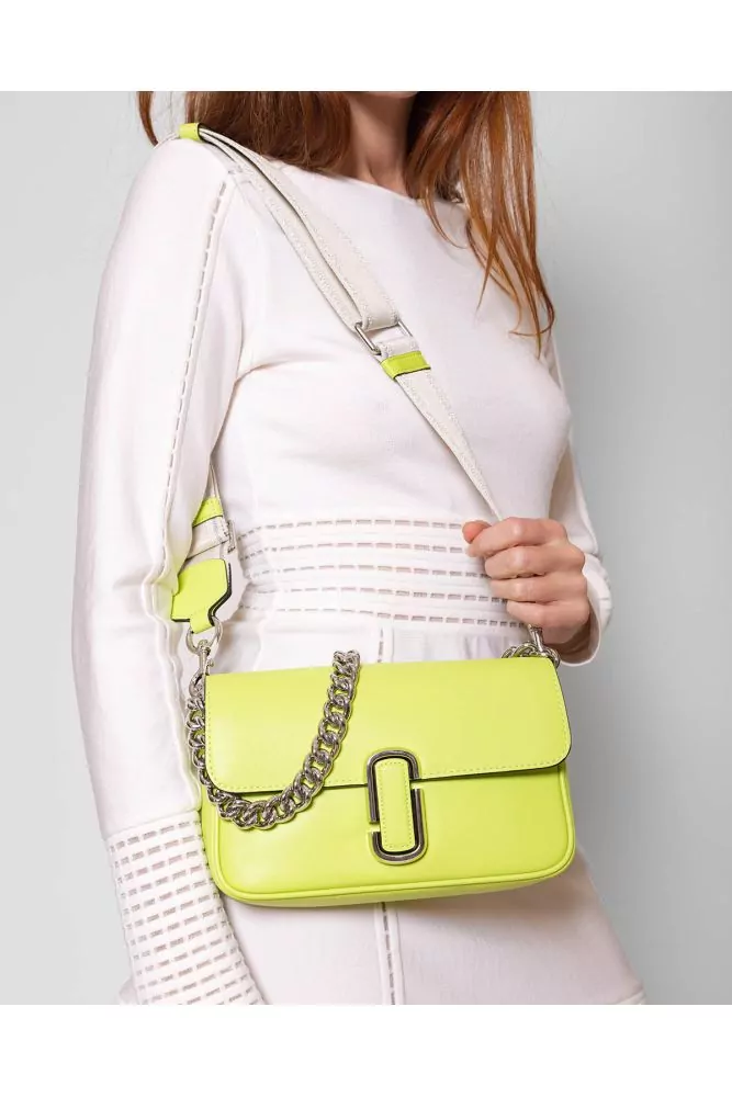 The J Marc Shoulder Bag - Nappa leather bag with flap and shoulder strap