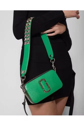 Snapshot Studs - Leather bag with shoulder strap