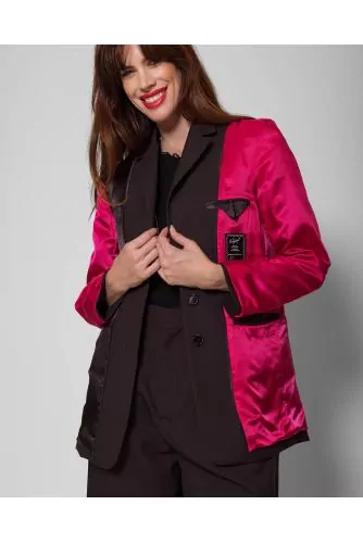 Veste tailleur réversible en laine ML