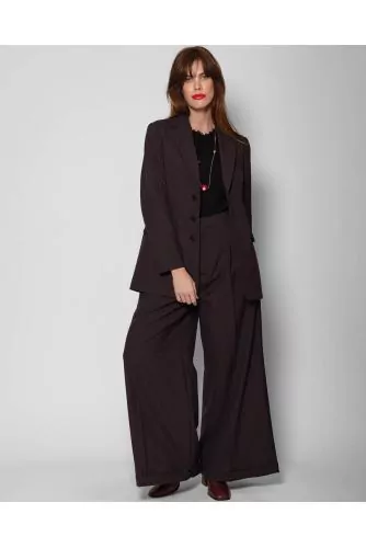 Veste tailleur réversible en laine ML