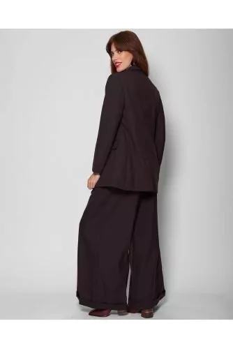 Veste tailleur réversible en laine ML