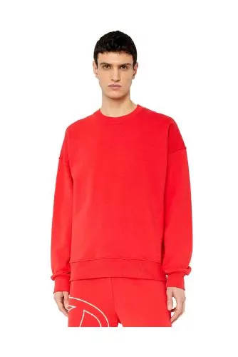 Cotton sweatshirt with embroidered logo on the back