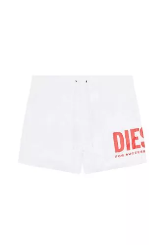 Recycled nylon swim shorts with DIESEL in contrast
