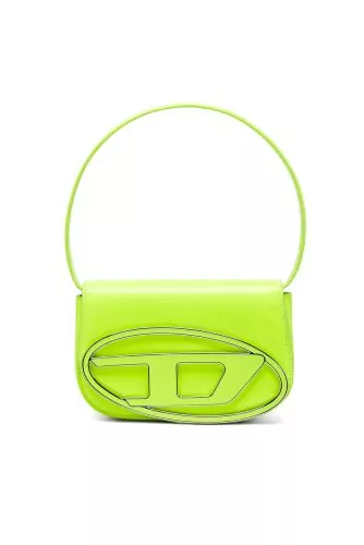 Sac Diesel jaune fluo à rabat, boucle "D" en métal