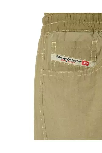 Pantalon cargo en popeline de coton