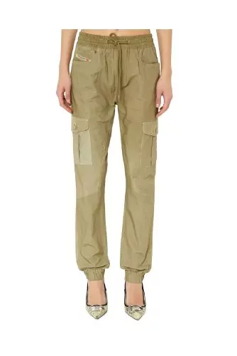 Cotton poplin cargo pants