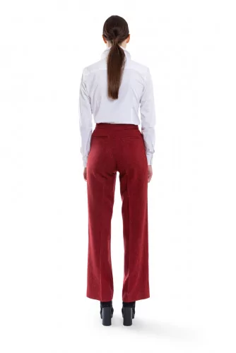 Pantalon Stella Jean rouge et noir