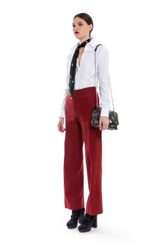 Pantalon Stella Jean rouge et noir