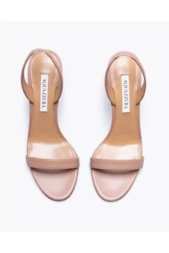 So Nude - Nappa leather sandals with front band and back strap