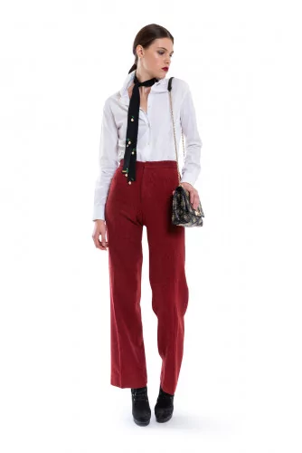 Pantalon Stella Jean rouge et noir