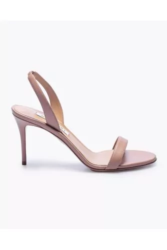 So Nude - Nappa leather sandals with front band and back strap