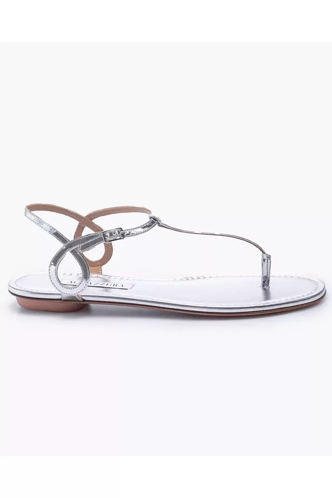 Almost Bare Foot - Leather thong sandals with fine straps