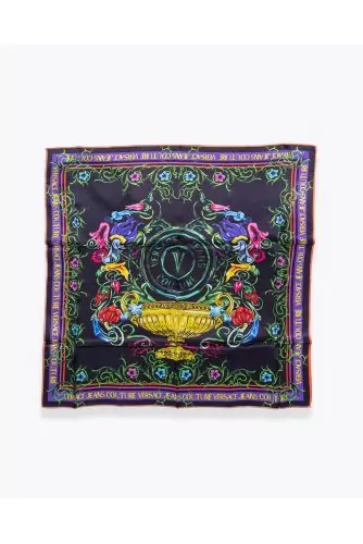 Foulard carré avec imprimé garden - petite taille