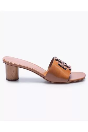 Stak Logo Mule - Leather mules with logo band