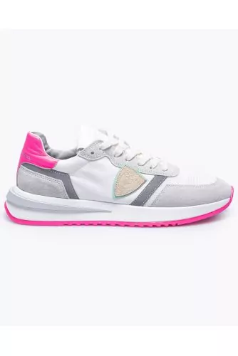 Tropez 2.1 - Split leather sneakers with yokes