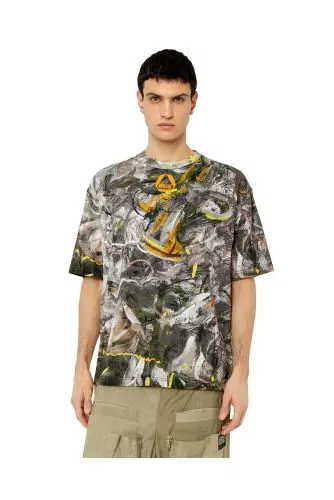 T-Wash-G8 - T-shirt en jersey avec impression coups de pinceaux
