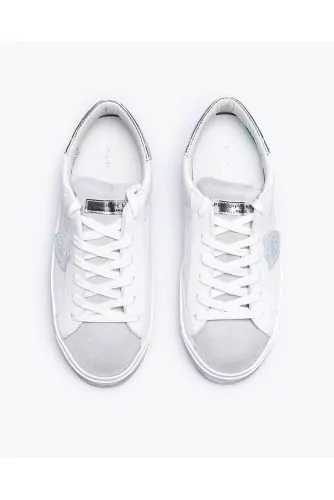 Paris - Leather sneakers with cut-outs