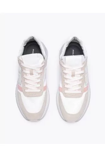 Tropez 2.1 - Split leather sneakers with yokes